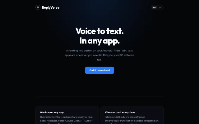 Voice typing on Android with accurate punctuation and code-switching