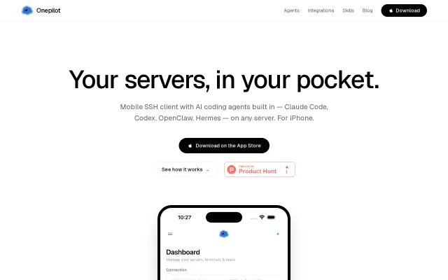 An agentic control pane for iPhone