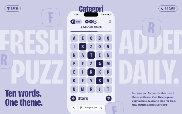 A 'boggle-like' daily word game
