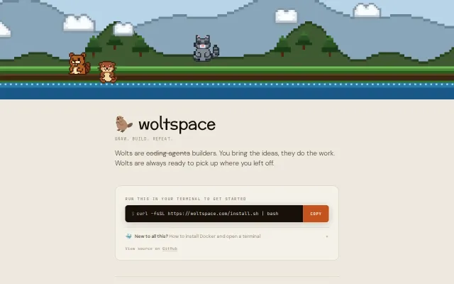 Woltspace – a lodge for your coding agents