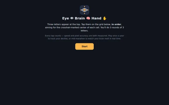 Eye-brain-hand – a quick neuro coordination and memory test