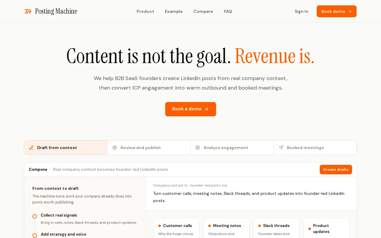 Posting Machine – two of us running LinkedIn for 20 B2B founders