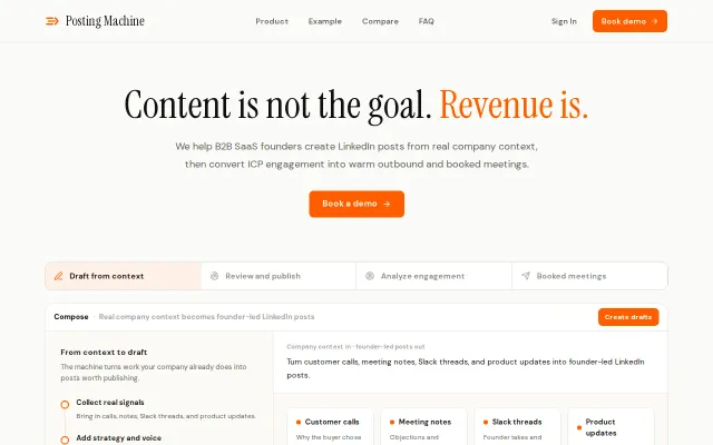 Posting Machine – two of us running LinkedIn for 20 B2B founders