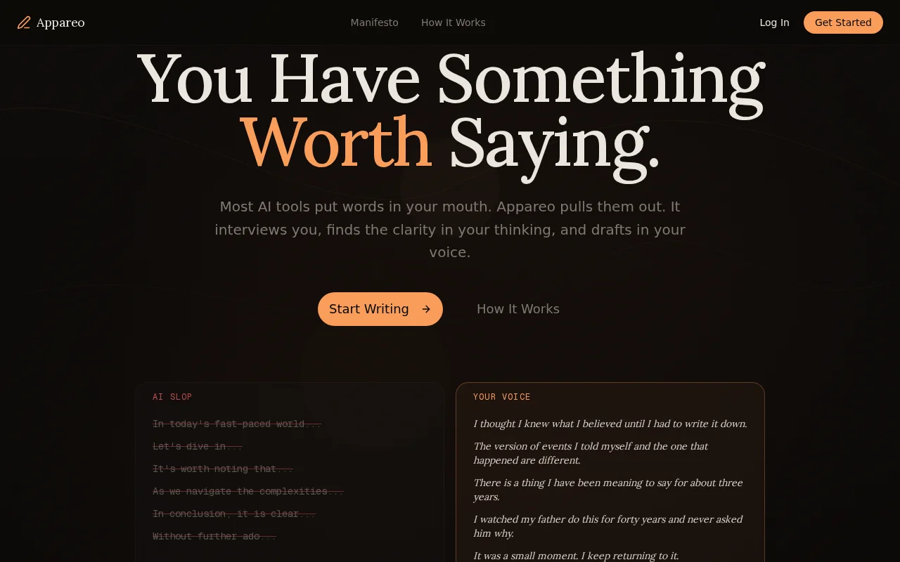 Appareo – For when you know what you want to say but can't write it
