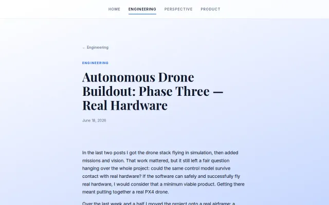 Building an Autonomous Drone with Codex – Hardware Phase