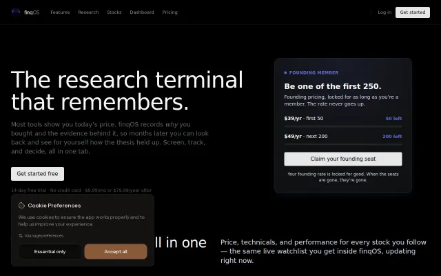 I was tired of stock research in messy tabs, so I built my own terminal
