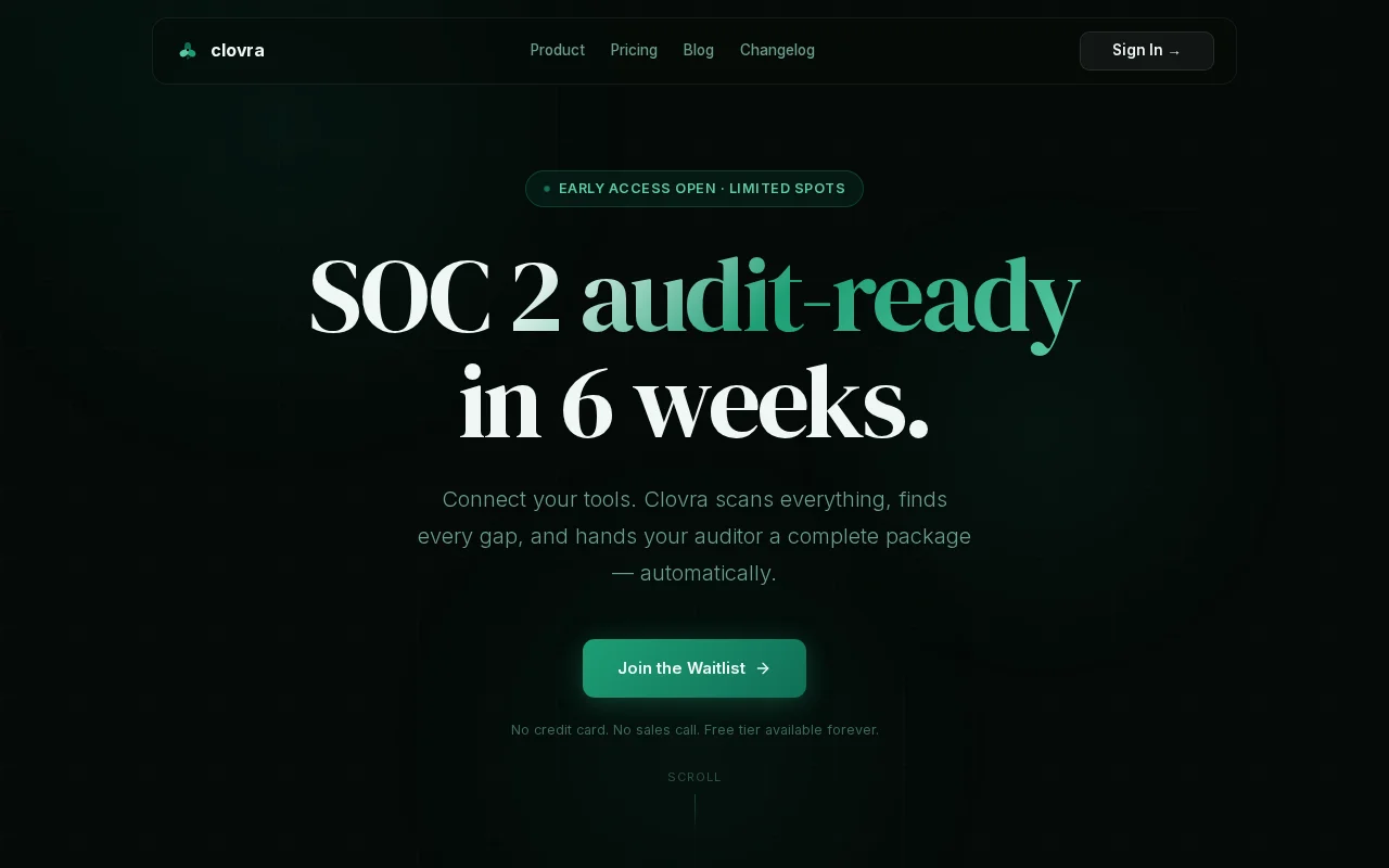 Clovra – SoC 2 audit prep without the $30K consultant