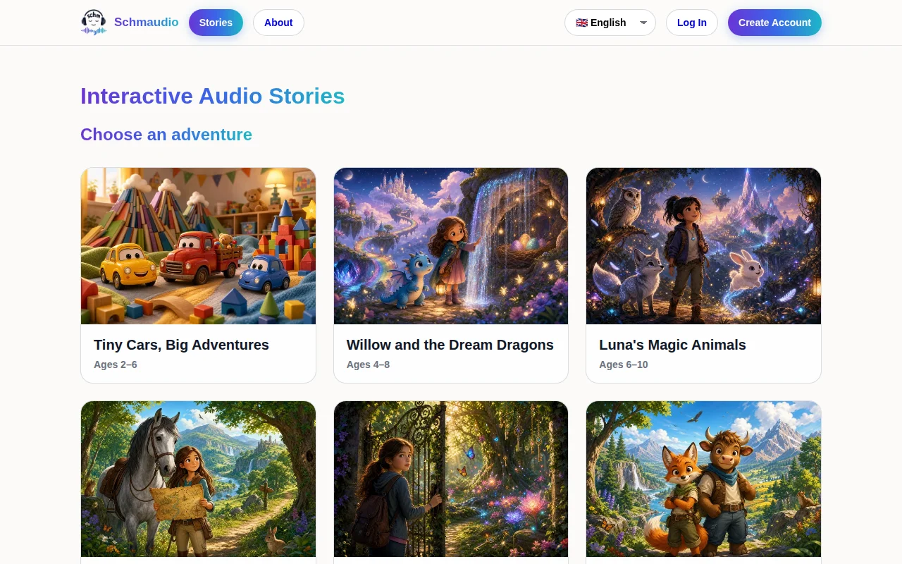 Schmaudio – Interactive audio stories where choices change the story