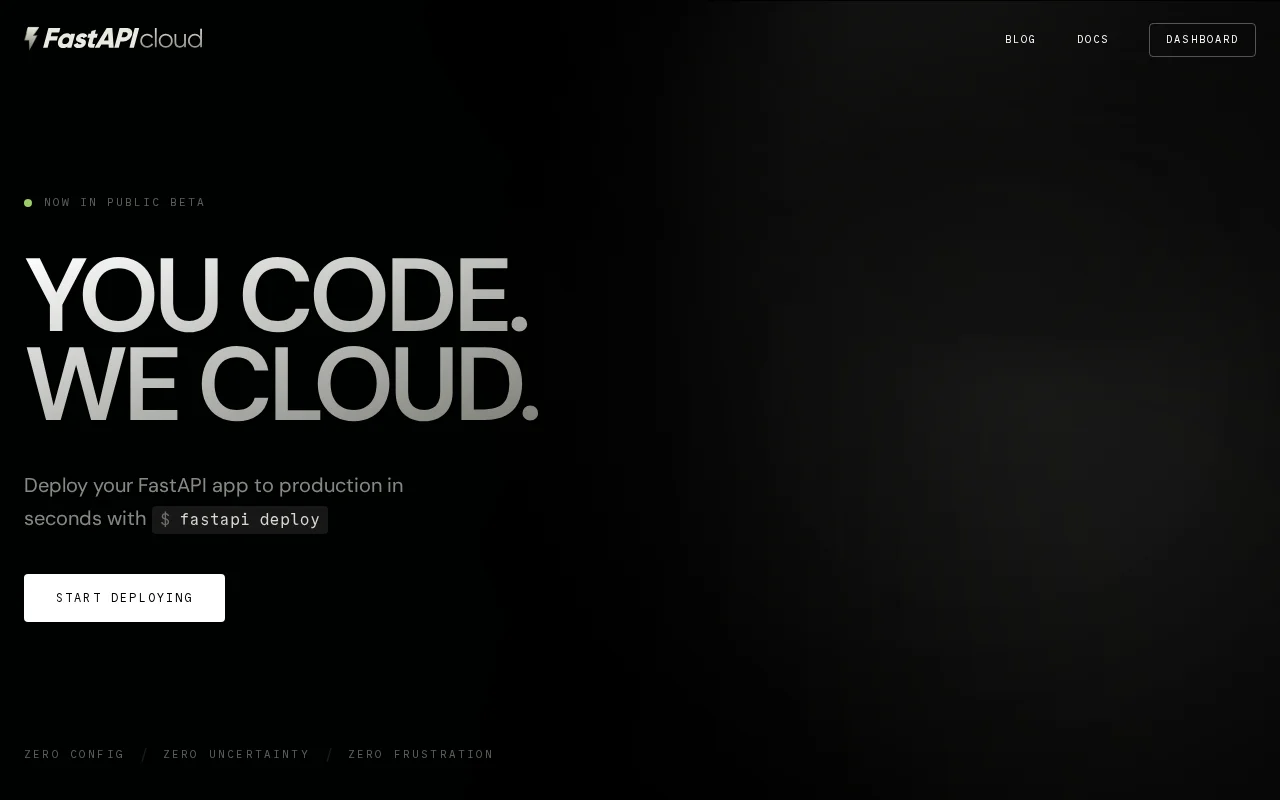 FastAPI Cloud is in public beta, deploy apps with FastAPI deploy