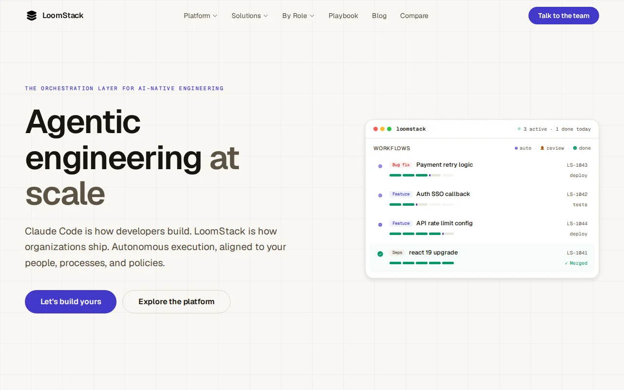 LoomStack – Helping engineering orgs scale AI-driven development
