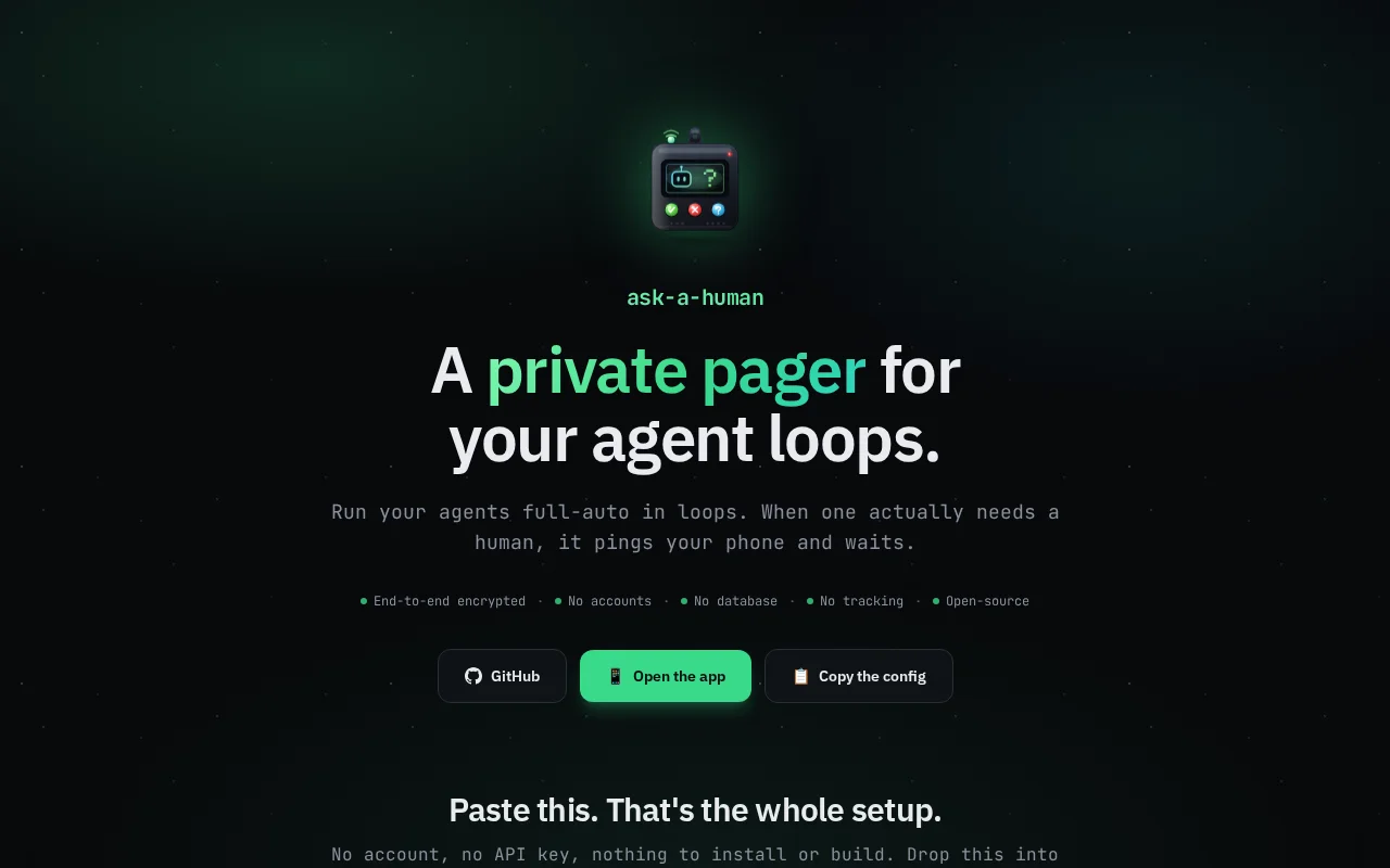 A private pager for your AI agent loops