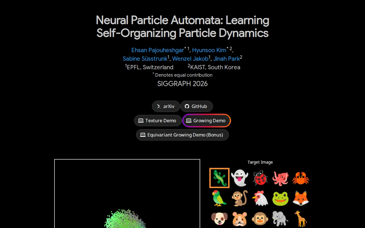 Neural Particle Automata