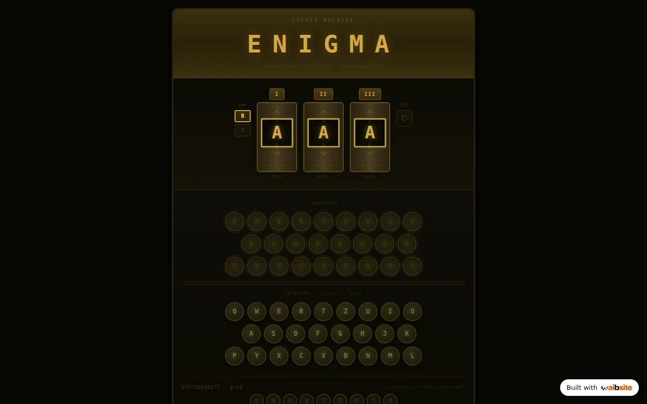 Enigma Simulator – Encrypt Like WWII