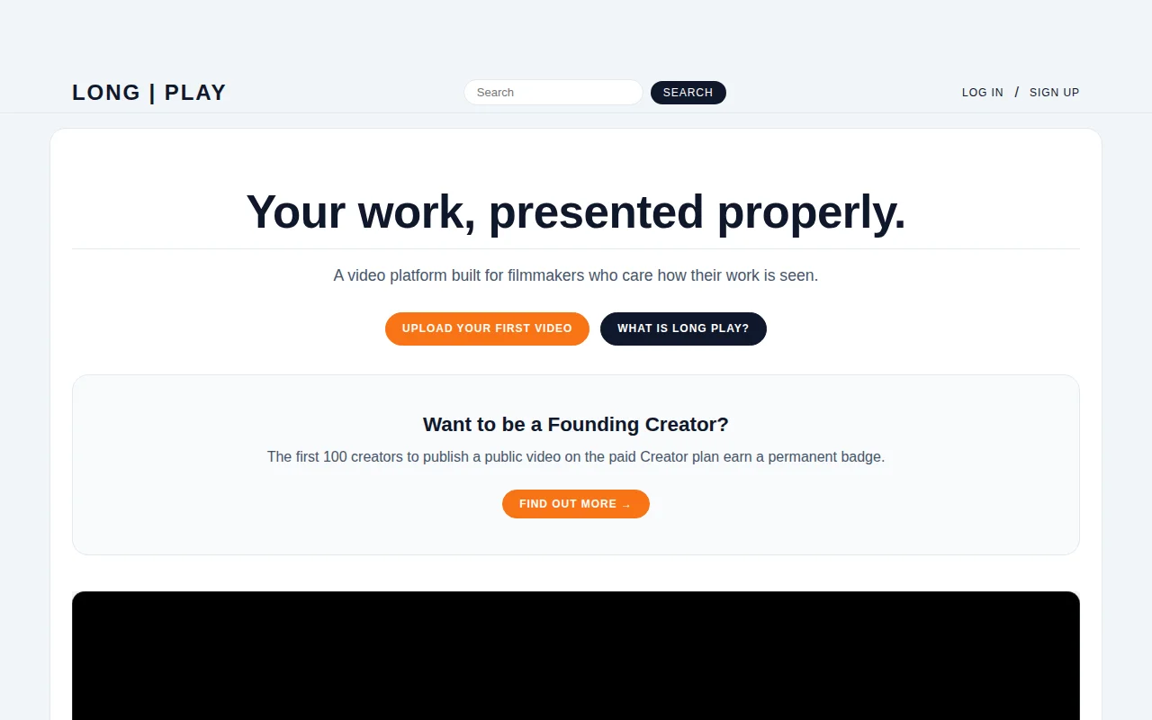 Algorithm-free video hosting that doesn't recompress your master