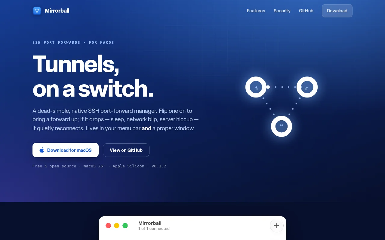 Mirrorball – easy port forwarding for remote dev hosts