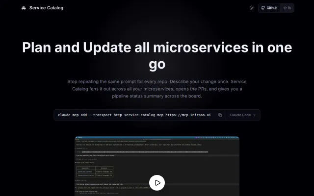 Keep all microservices consistent and make batch changes