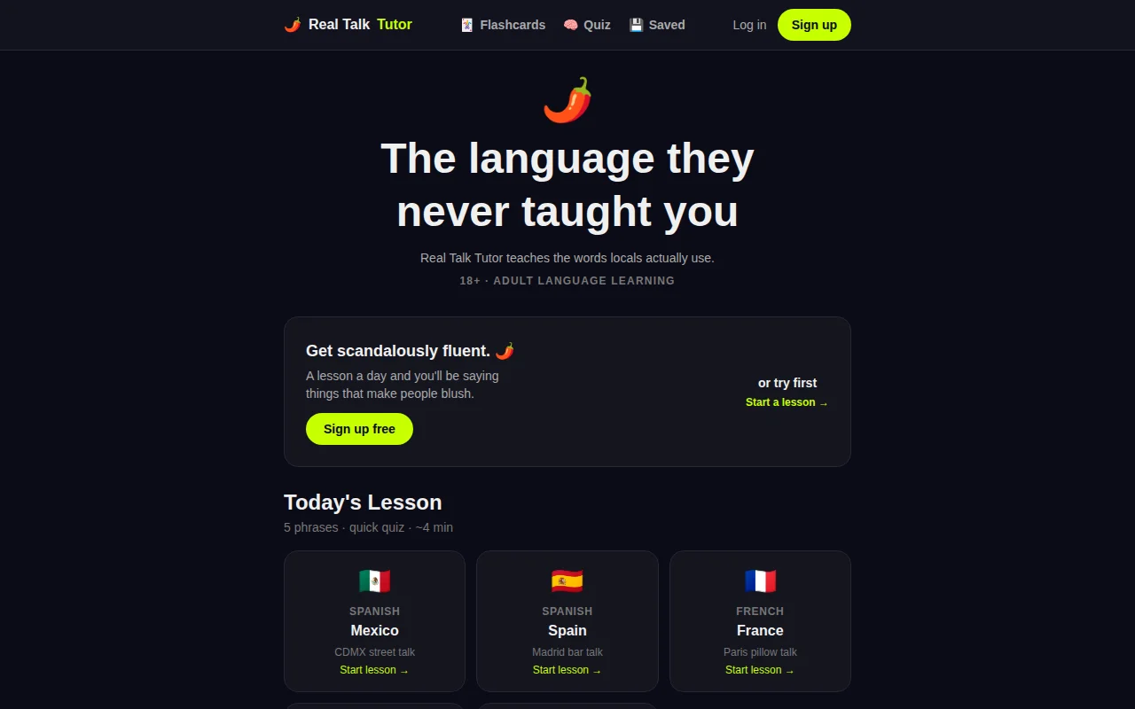 Language App to Learn Actual Local Slang/Dirty Talk