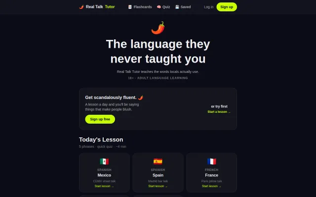 Language App to Learn Actual Local Slang/Dirty Talk