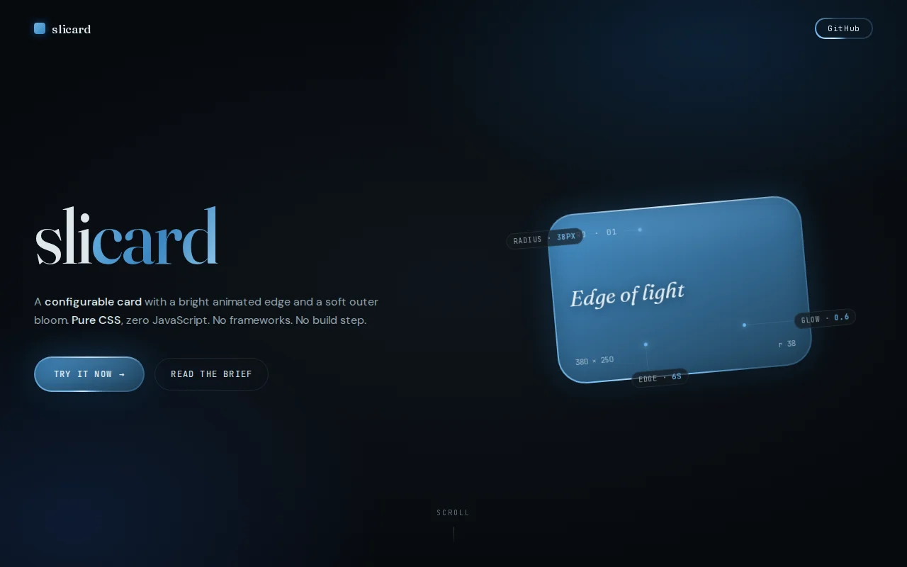 A minimal and beautiful card component built with pure CSS