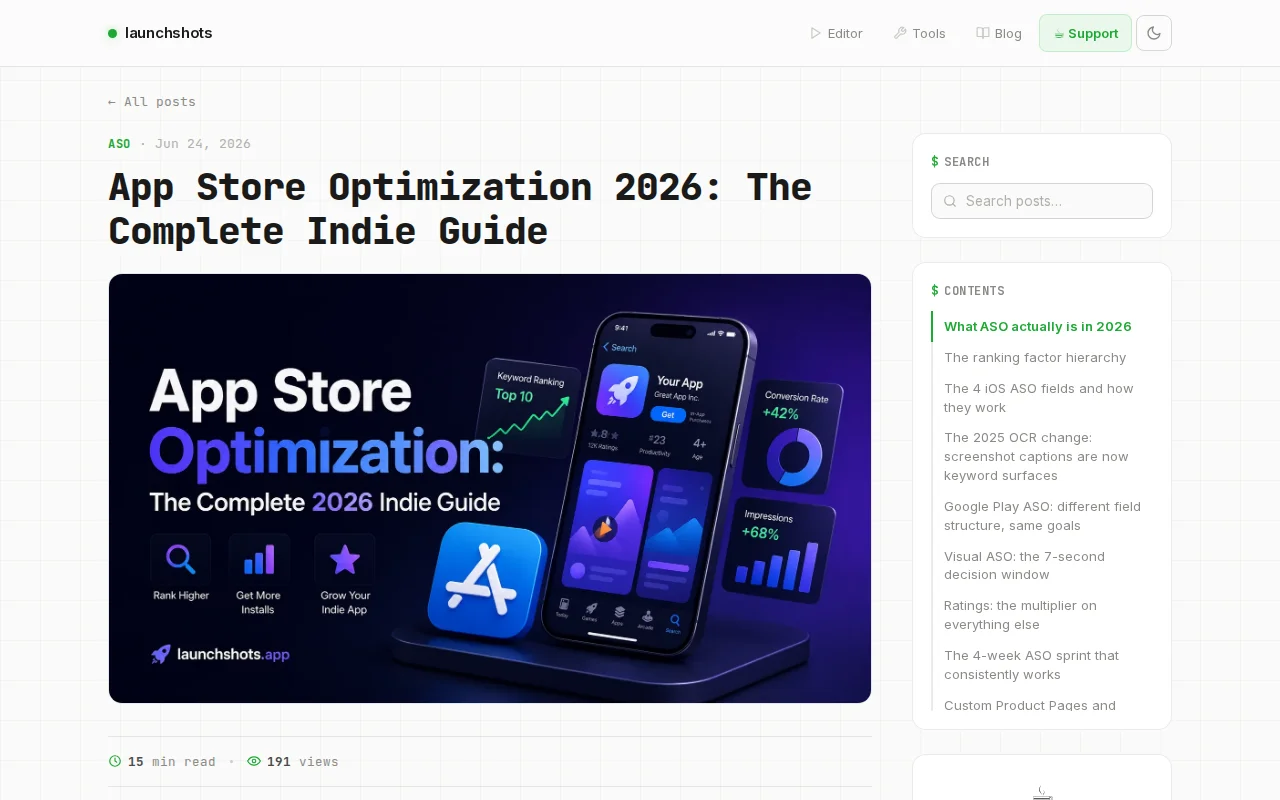 2026 ASO Complete Guide (With 2025 OCR/AI Tags Update)