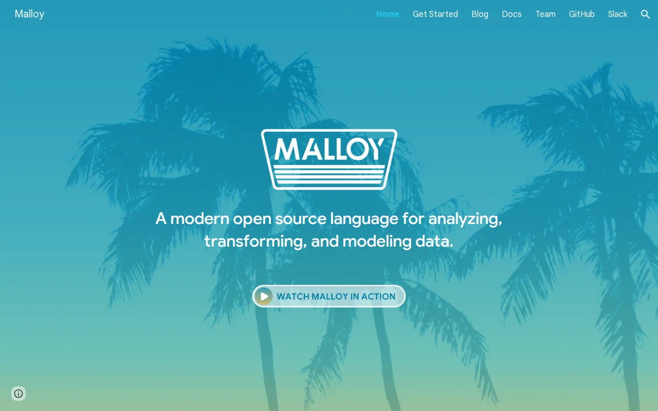 Open-source language for analyzing, transforming, and modeling data