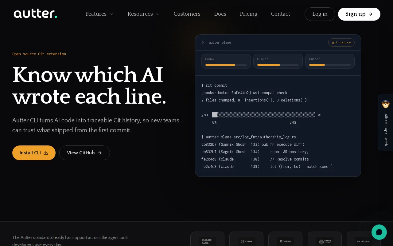 Built a Git ext. in Rust that tracks which AI wrote each line of code