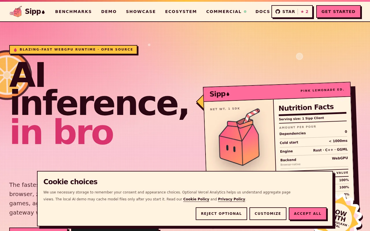 Sipp – Run small local LLMs in browser 3x faster