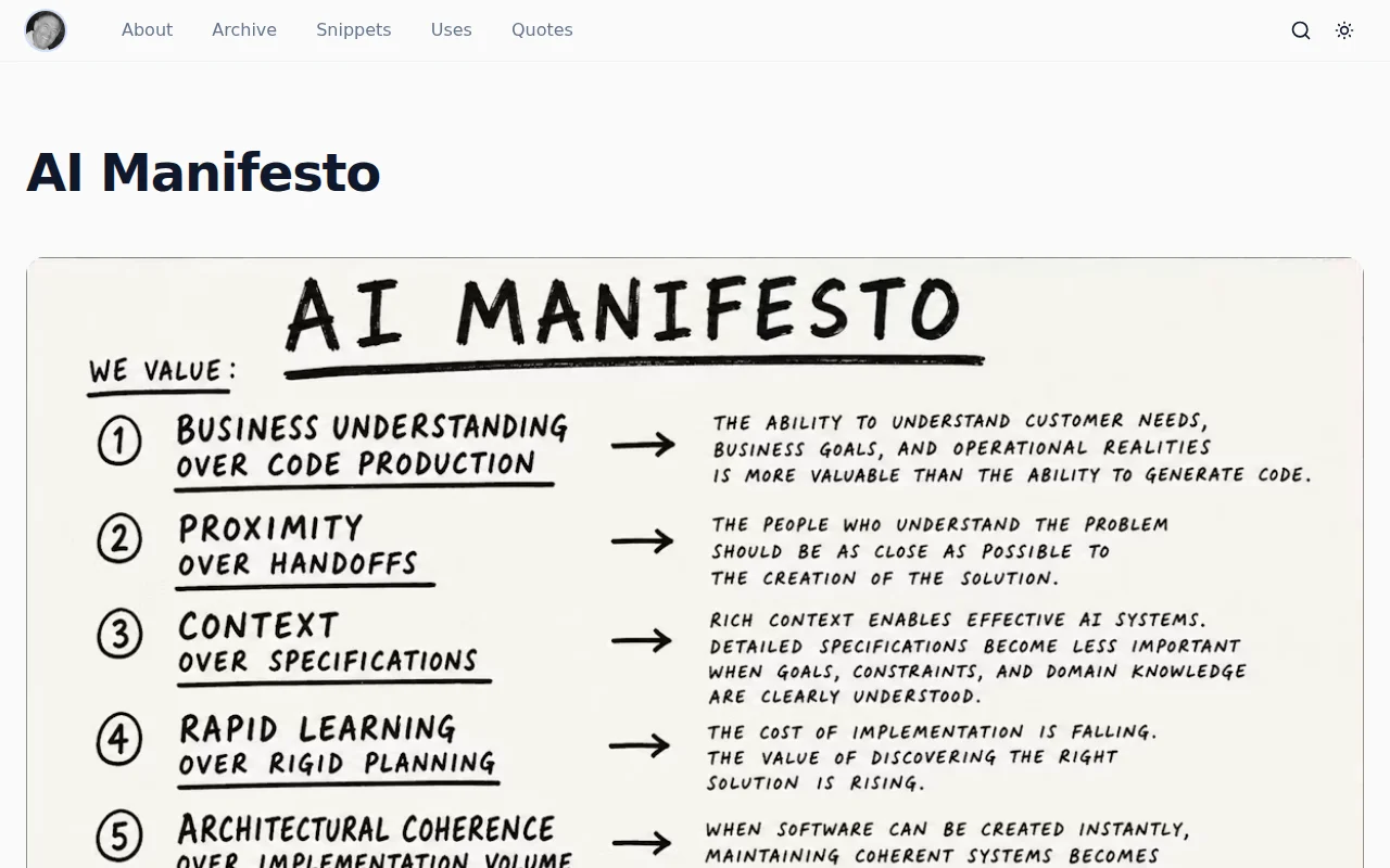 AI Manifesto