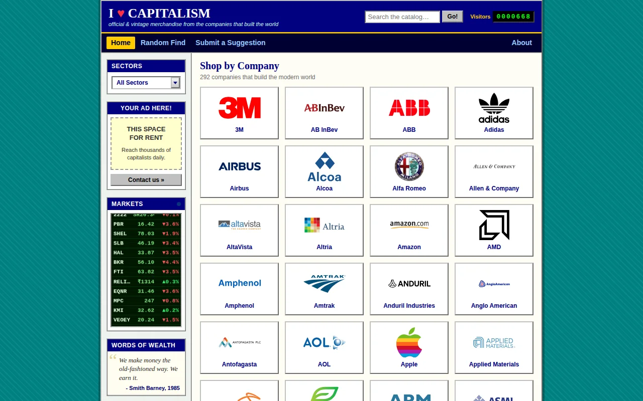 Find vintage corporate merch from iconic companies