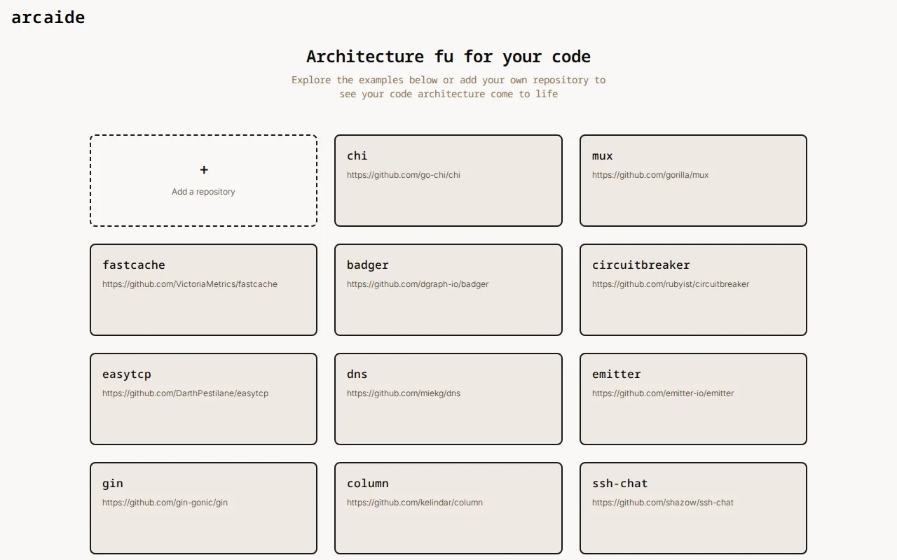 Explore popular go codebases visually