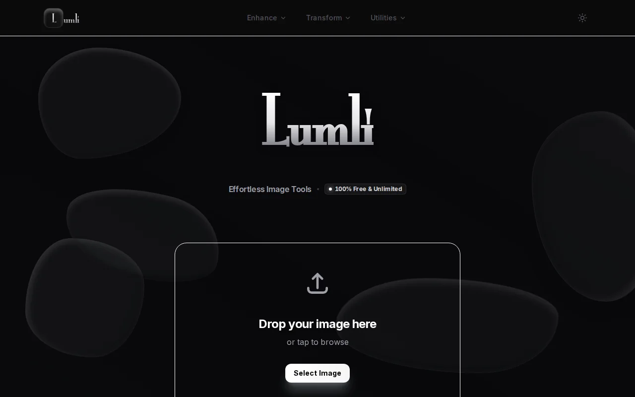 Lumli – Privacy-first image tools that run entirely in your browser
