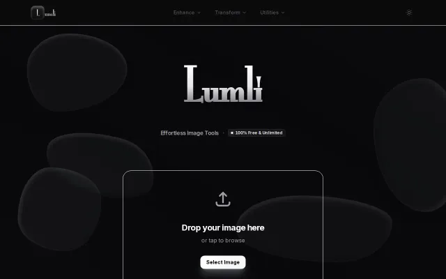 Lumli – Privacy-first image tools that run entirely in your browser