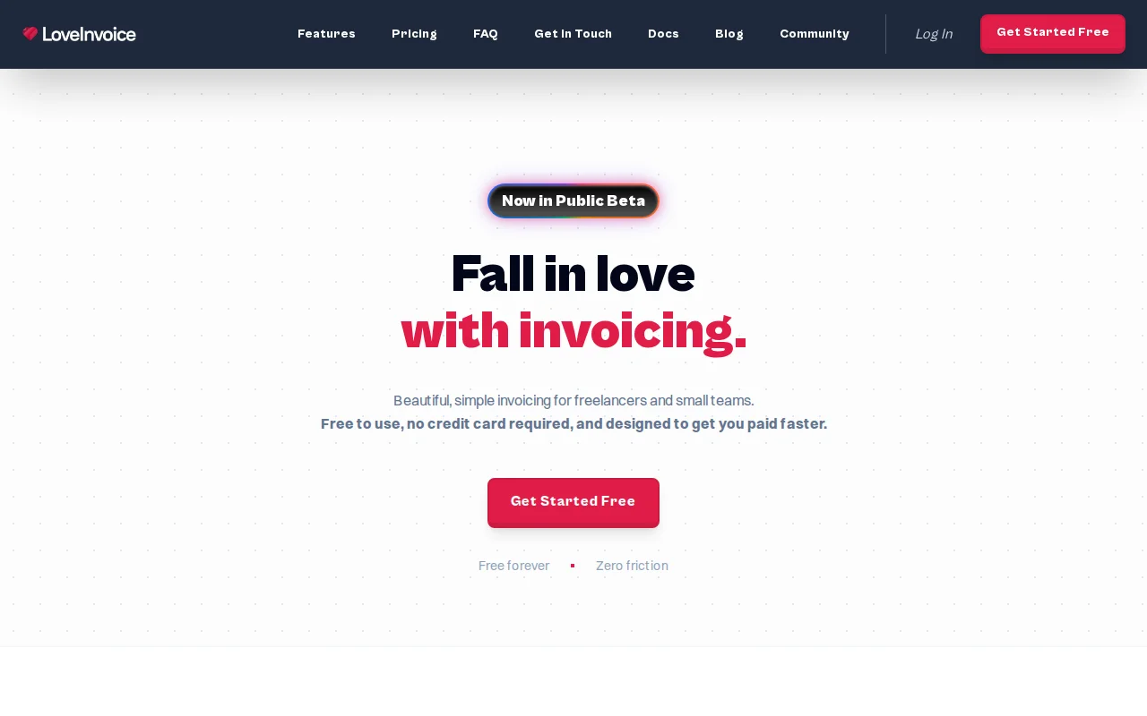 LoveInvoice – a free invoice tool for freelancers and small businesses