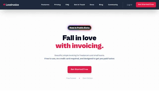 LoveInvoice – a free invoice tool for freelancers and small businesses