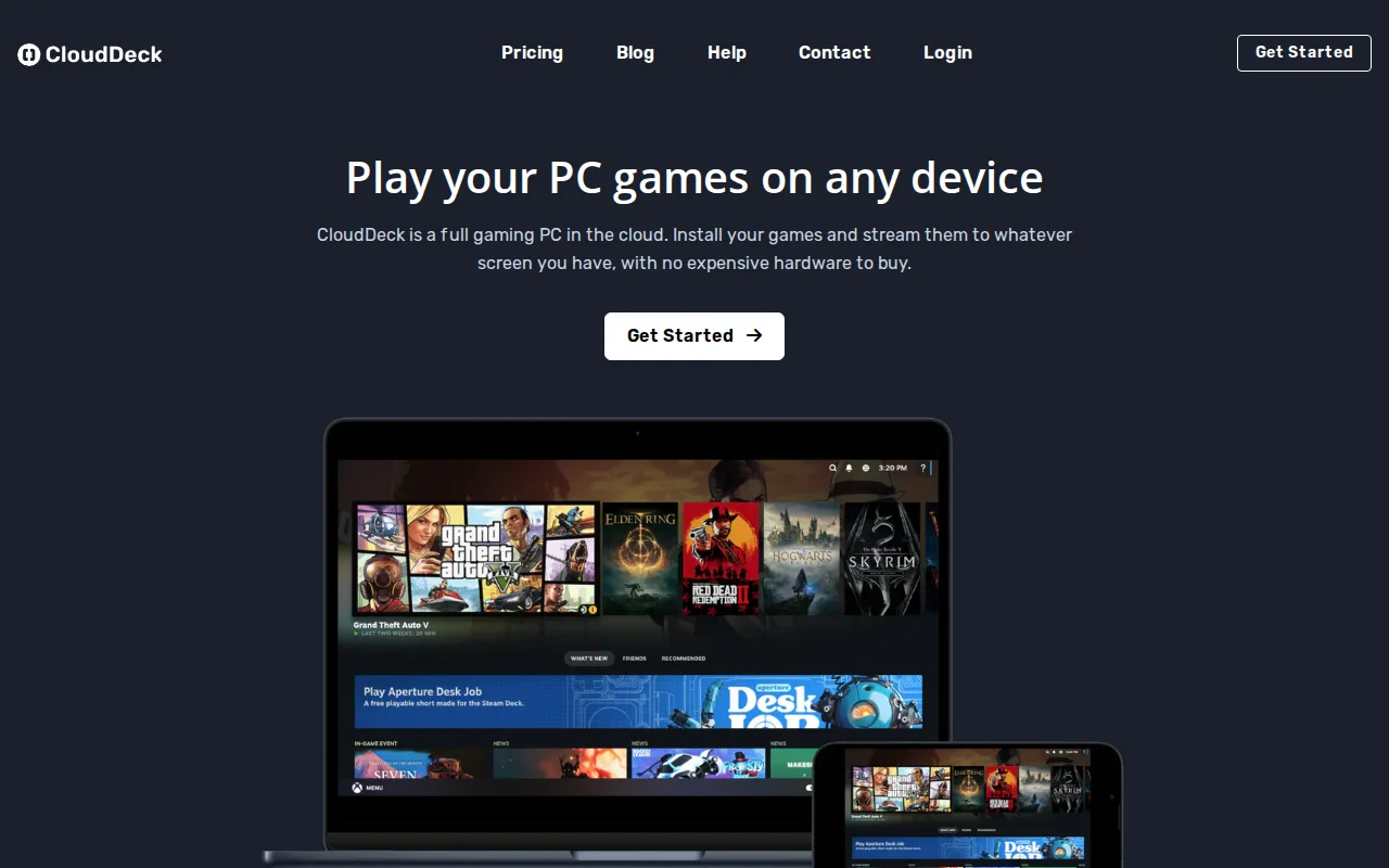 CloudDeck – a Linux gaming PC in the cloud