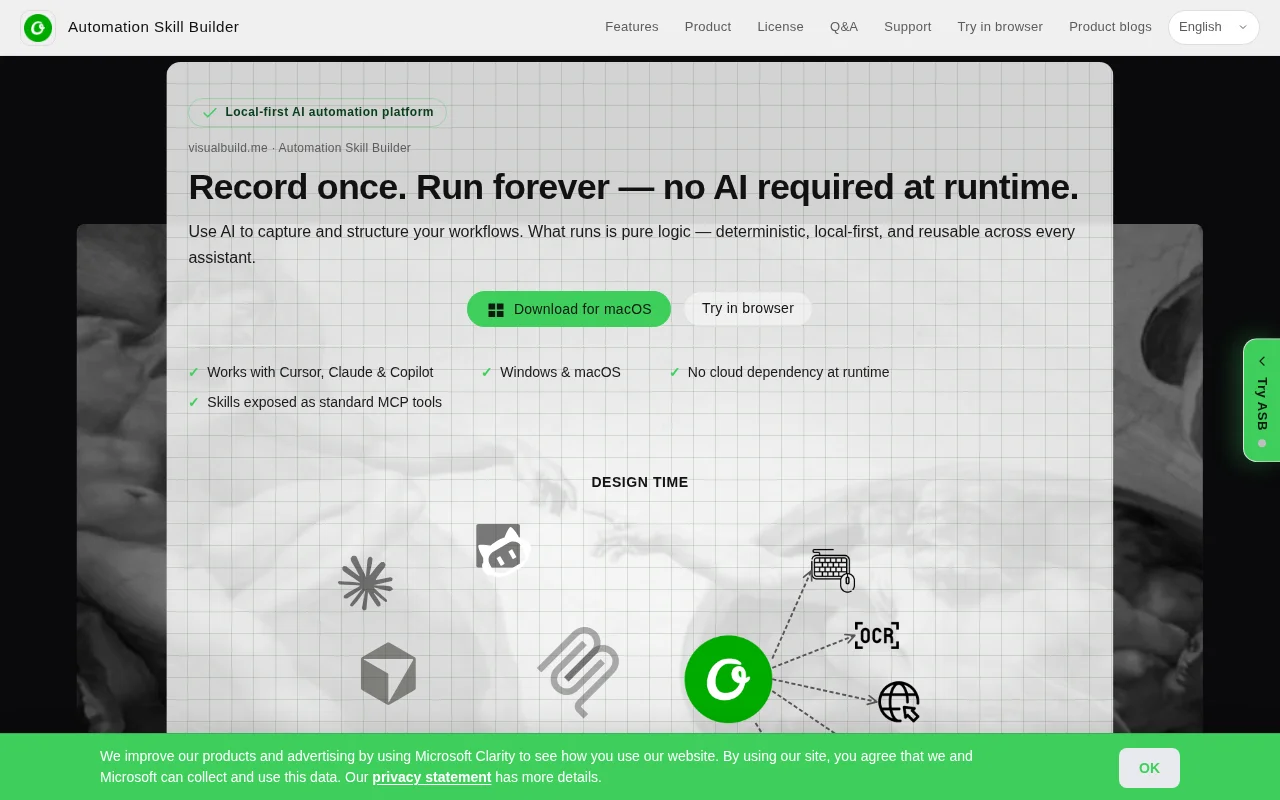 Use AI once to build the automation, then run it with $0 in AI