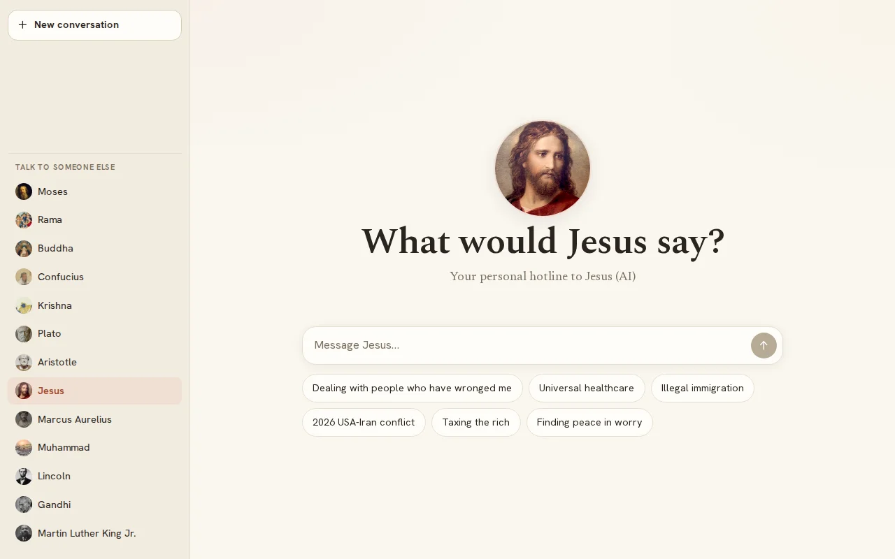 What Would Jesus Say?