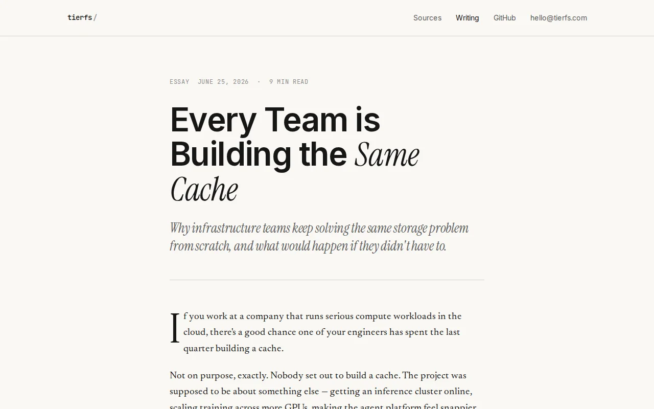 Every Team Is Building the Same Cache