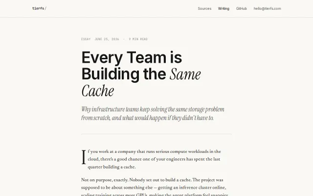 Every Team Is Building the Same Cache