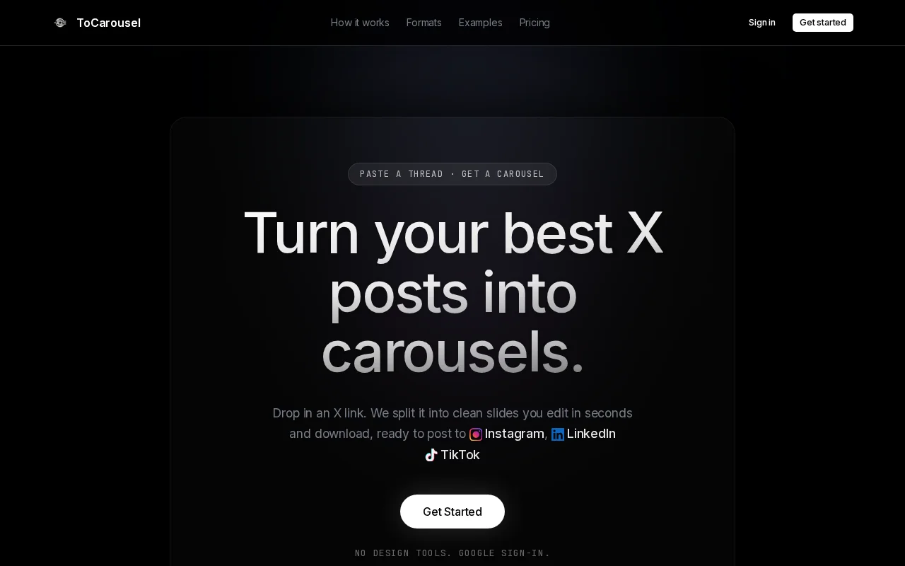 Turns Any XPost into Carousel