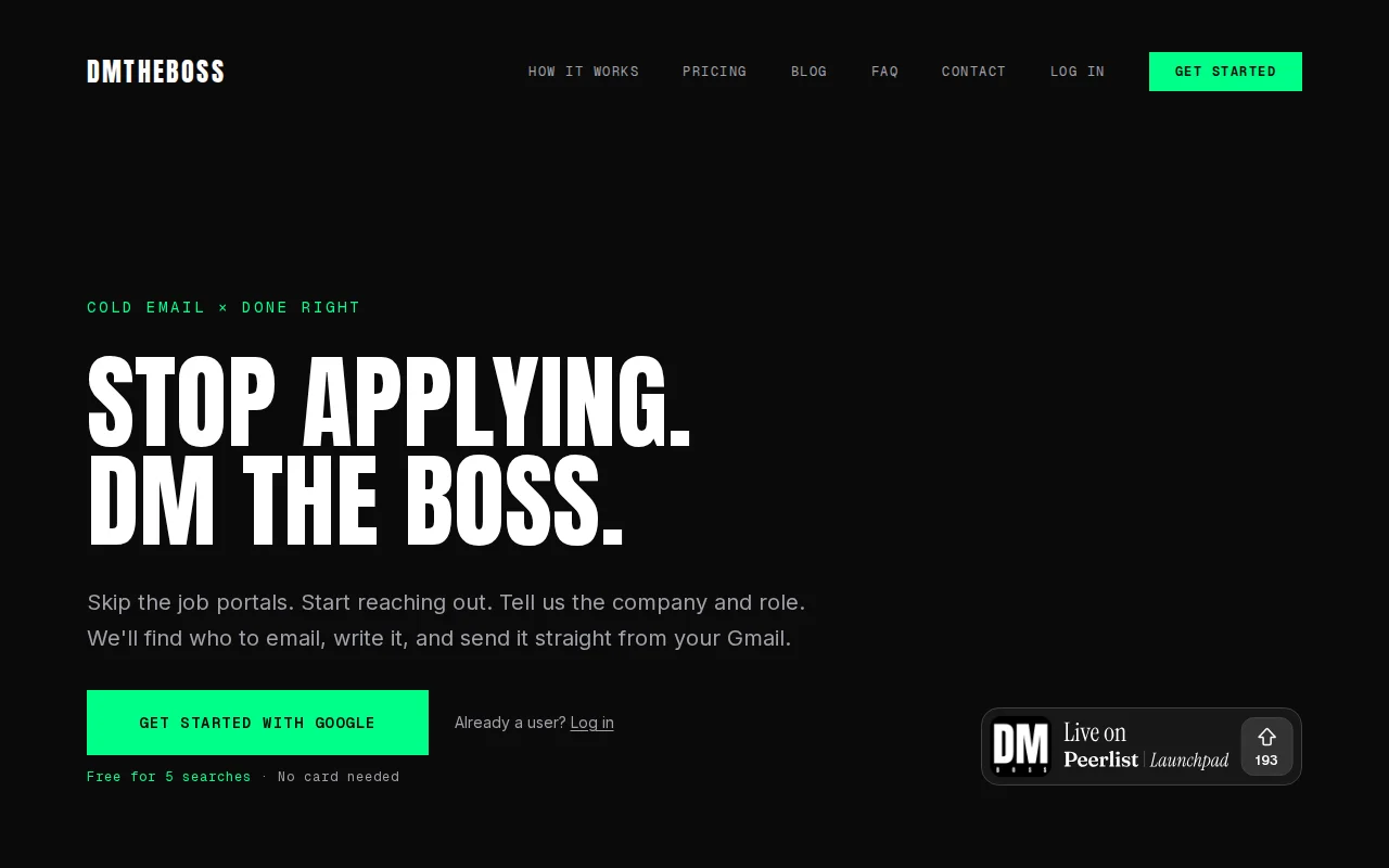 Apply for jobs by directly emailing relevant people at a company