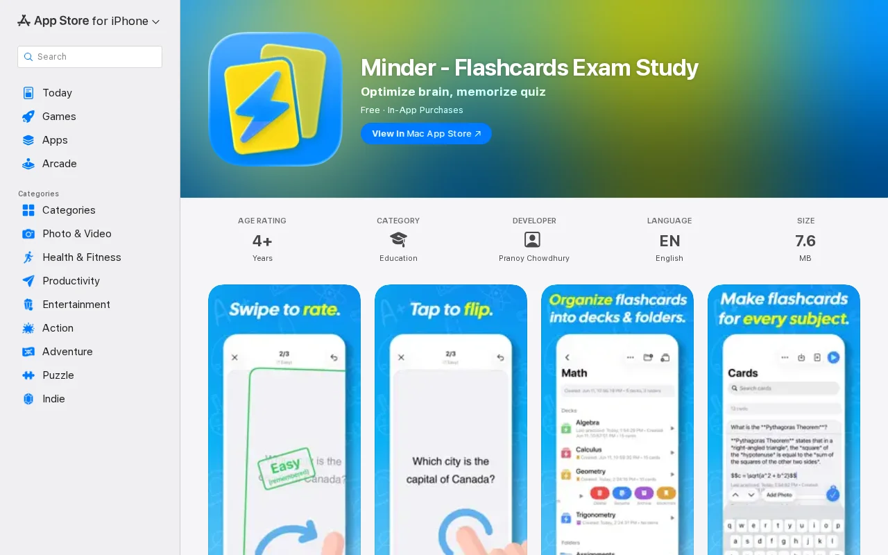 To memorize my studies, I made a flashcards app with a dating app UI