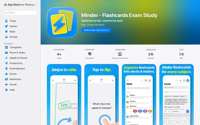 To memorize my studies, I made a flashcards app with a dating app UI