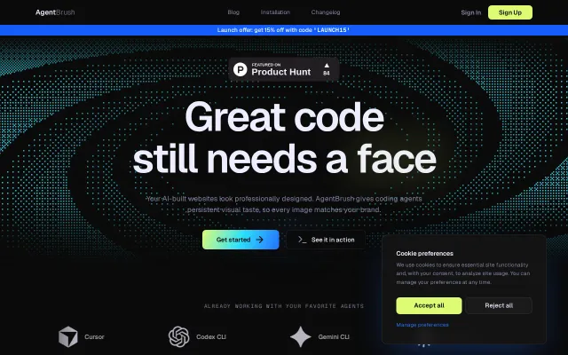 AgentBrush – Your coding agent's missing tool: image generation