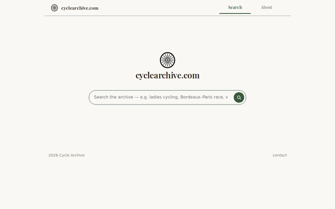 Cyclearchive.com – search vintage cycling magazines