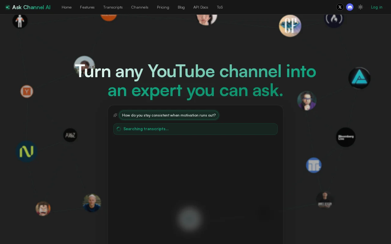 Discover content in any YouTube channel with RAG