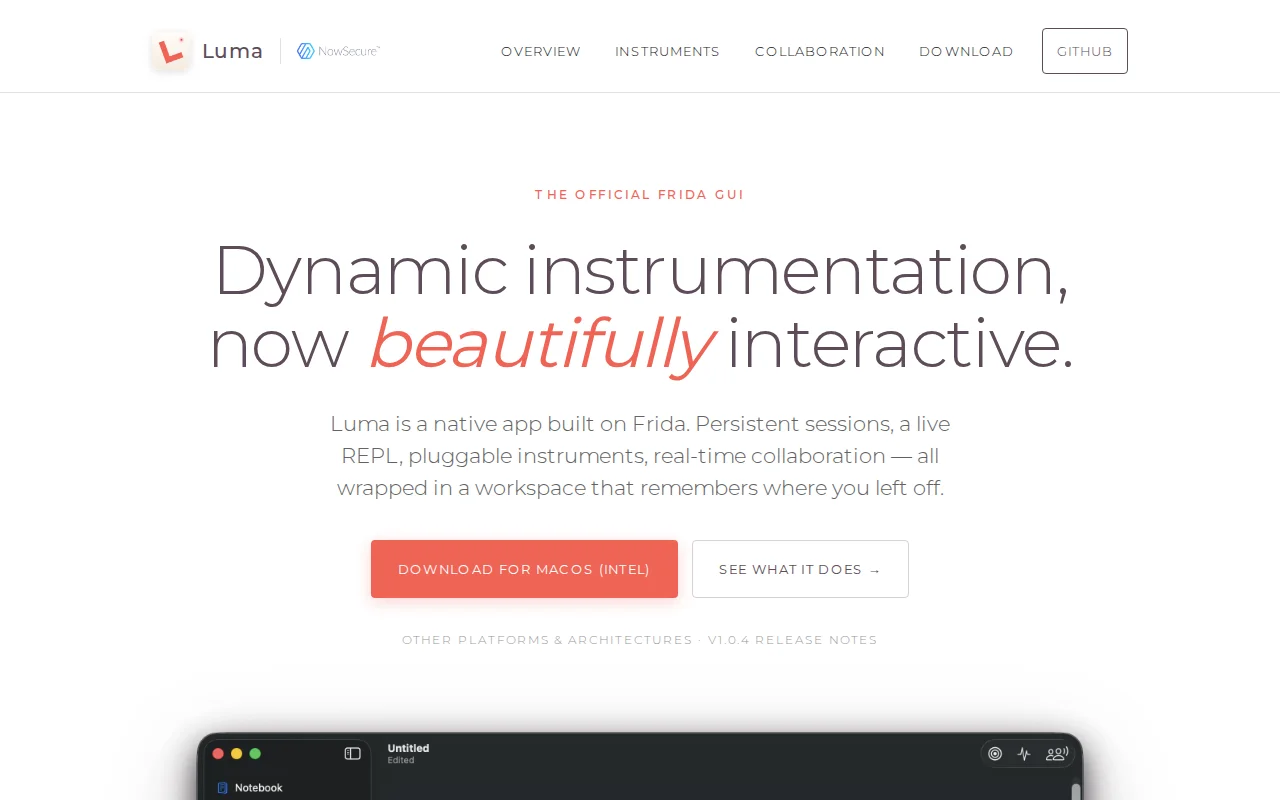 Luma – A New Workspace for Frida