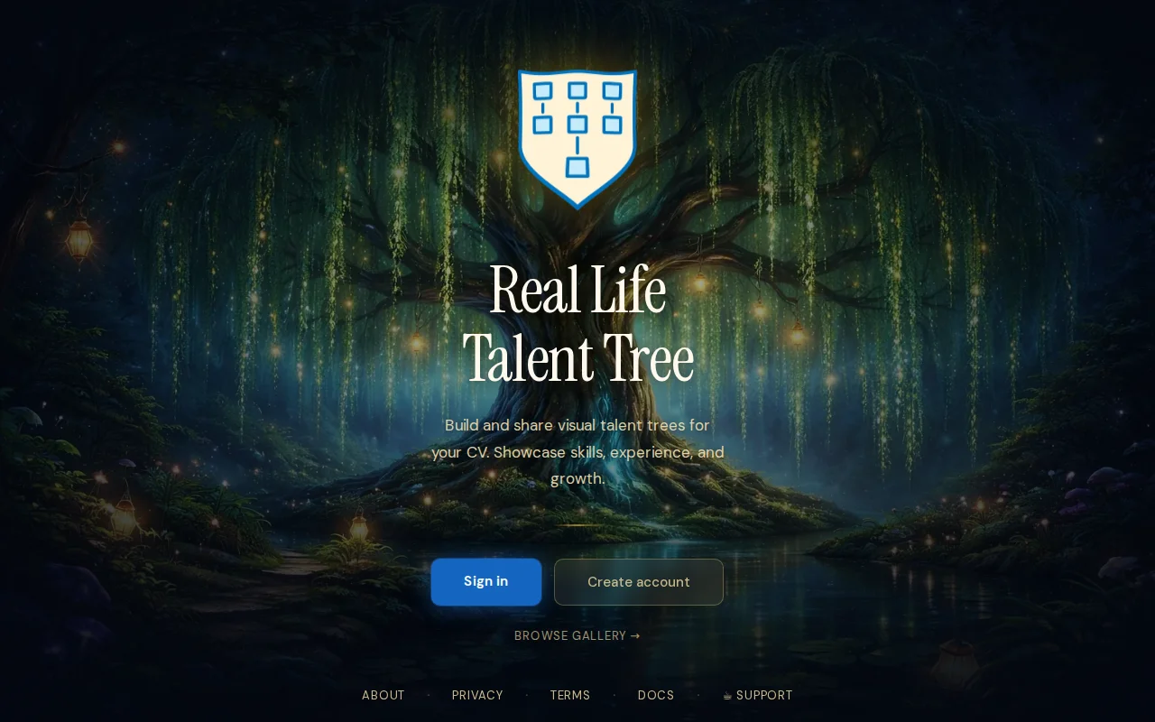 Real Life Talent Tree – turn your CV skills into an RPG talent tree