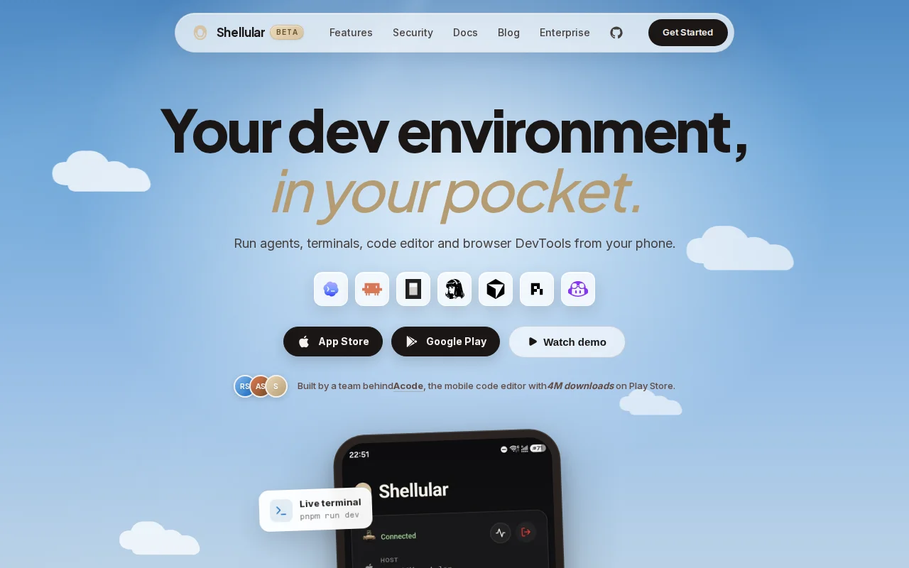 Remote control for dev environment, not just agents