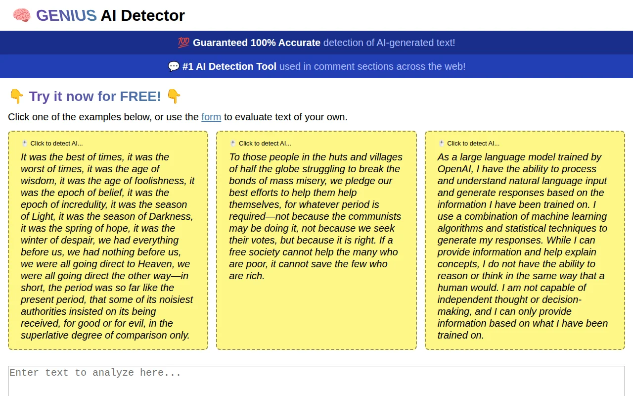 Genius AI Detector